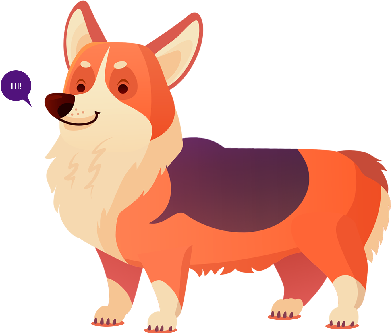 Brindle's illustrated mascot